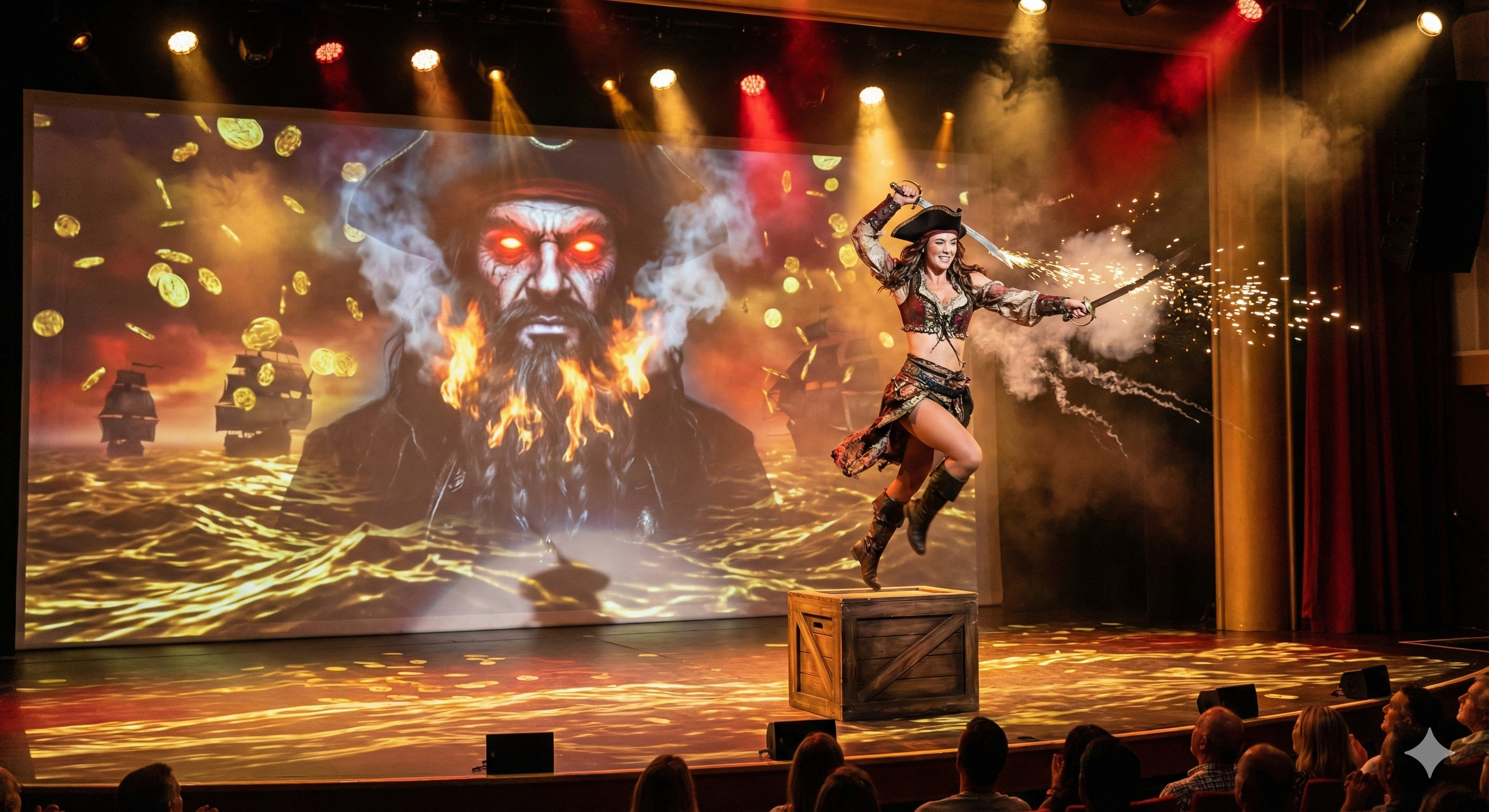 Blackbeard Hologram Cameo & Raiding Glory